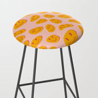70s retro yellow smile face illustration  Stool Gallery Image 2