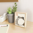 Unimpressed Frog Meika Gafu by Matsumoto Hoji 1814 - Frog Mini Art Print Gallery Image 2