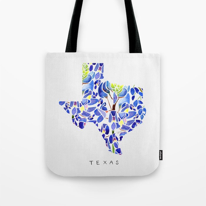 Texas State Bluebonnets Tote Bag Gallery Image 1