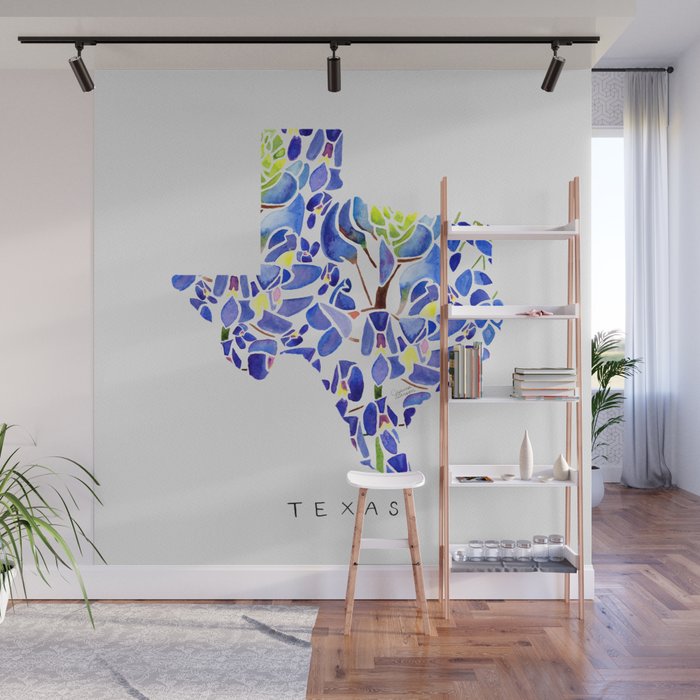 Texas State Bluebonnets Wall Mural Gallery Image 1