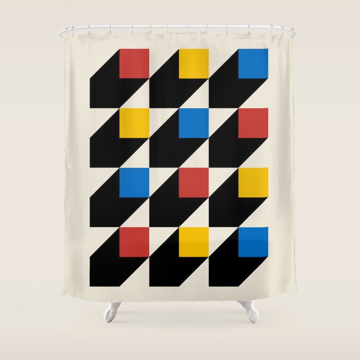 Vintage poster-Bauhaus Juli-September 1923. Shower Curtain Gallery Image 1
