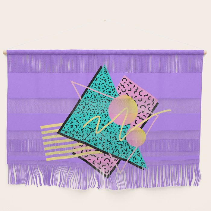 Memphis pattern 116 - 80s / 90s Retro Wall Hanging Gallery Image 1