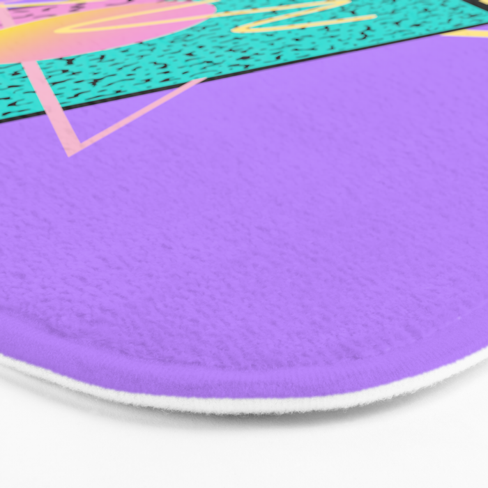 Memphis pattern 116 - 80s / 90s Retro Bath Mat Gallery Image 3