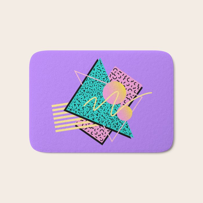 Memphis pattern 116 - 80s / 90s Retro Bath Mat Gallery Image 1