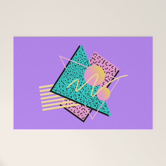 Memphis pattern 116 - 80s / 90s Retro Welcome Mat Gallery Image 1