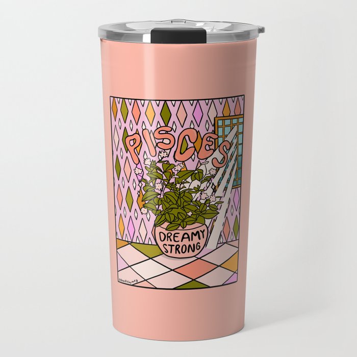 Pisces Plant Travel Mug Gallery Image 1
