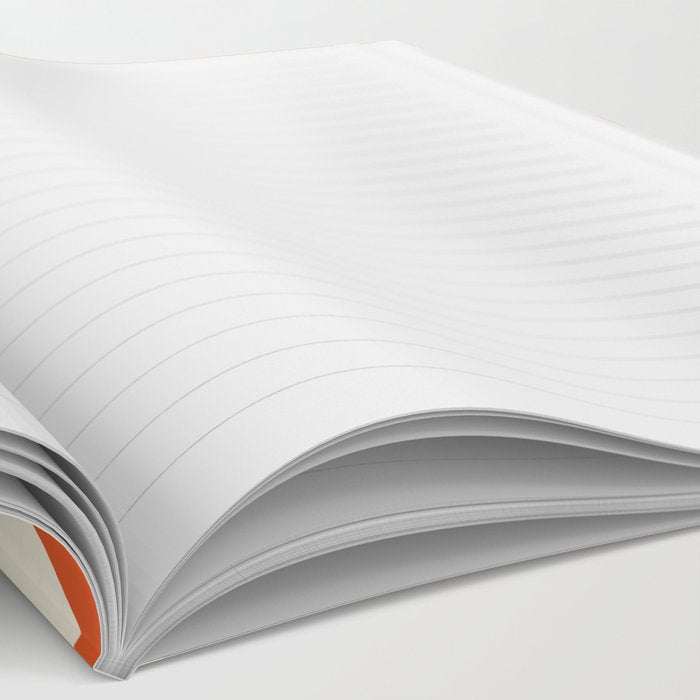 Whole Lotta Circles - Modern Retro Orange Geometric Pattern Notebook Gallery Image 2