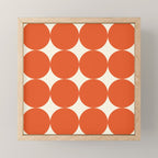 Whole Lotta Circles - Modern Retro Orange Geometric Pattern Mini Art Print Gallery Image 1