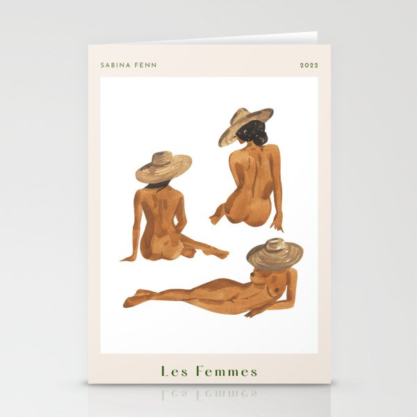 Figure Study Poster Stationery Card Gallery Image 1