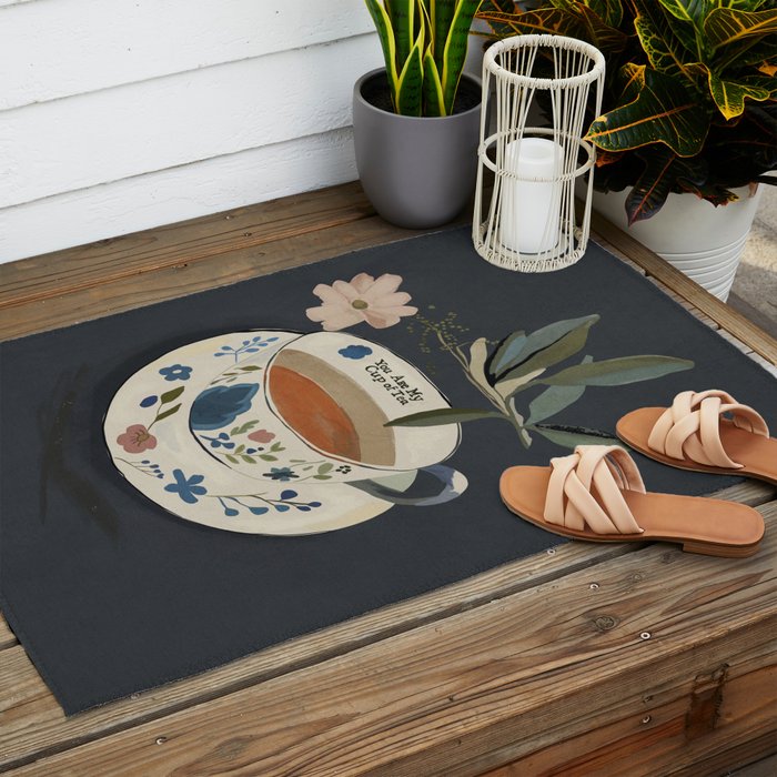 You are My Cup of Tea Outdoor Rug Gallery Image 2