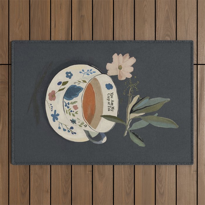 You are My Cup of Tea Outdoor Rug Gallery Image 1