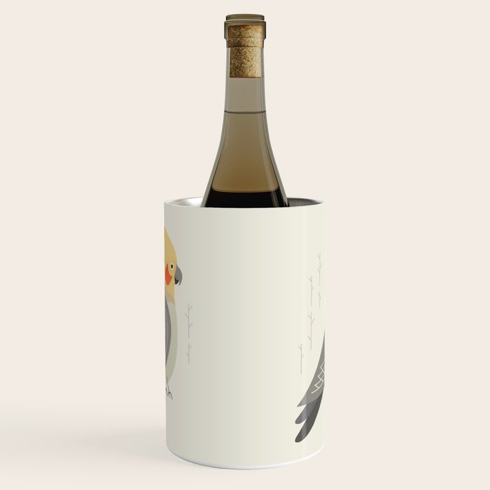 Cockatiel, Bird of Australia Wine Chiller Gallery Image 1