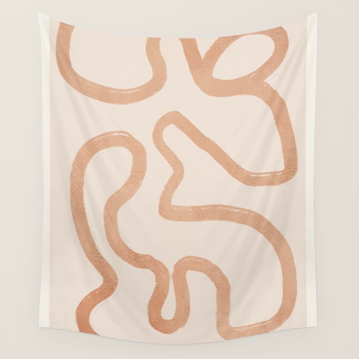 Abstract line art 75 Wall Tapestry Gallery Image 4