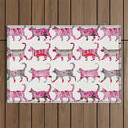 Cat Collection - Magenta Palette Outdoor Rug Gallery Image 1