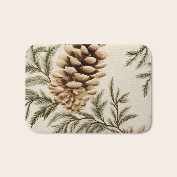 Pinecone Enchantment Bath Mat Gallery Image 1