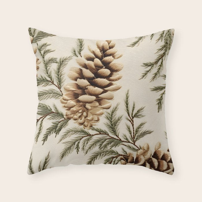 Pinecone Enchantment Throw Pillow Gallery Image 6