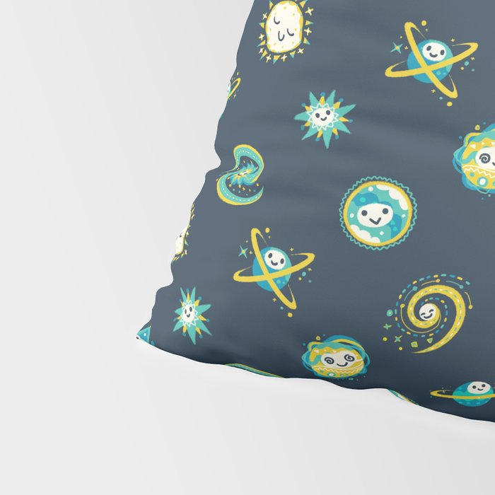 Pastel space pattern - dark Pillow Sham Gallery Image 4