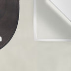 Mid Century Minimalist Black Ink Tribal Vase Abstract Vase Shapes Floral Plant Wall Tapestry Gallery Image 3