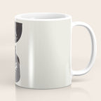 Mid Century Minimalist Black Ink Tribal Vase Abstract Vase Shapes Floral Plant Coffee Mug Gallery Image 1