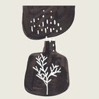 Mid Century Minimalist Black Ink Tribal Vase Abstract Vase Shapes Floral Plant Coffee Mug Gallery Image 2