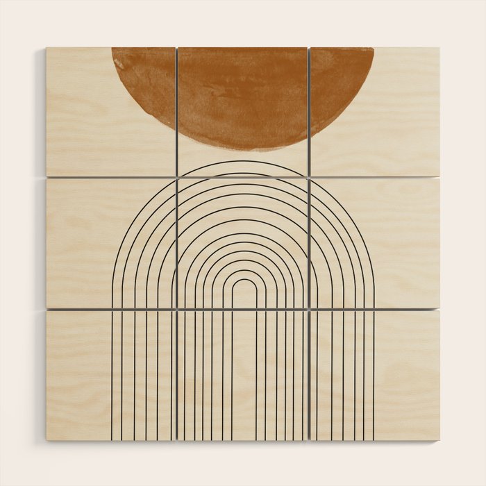 Minimalist Space Wood Wall Art Gallery Image 1