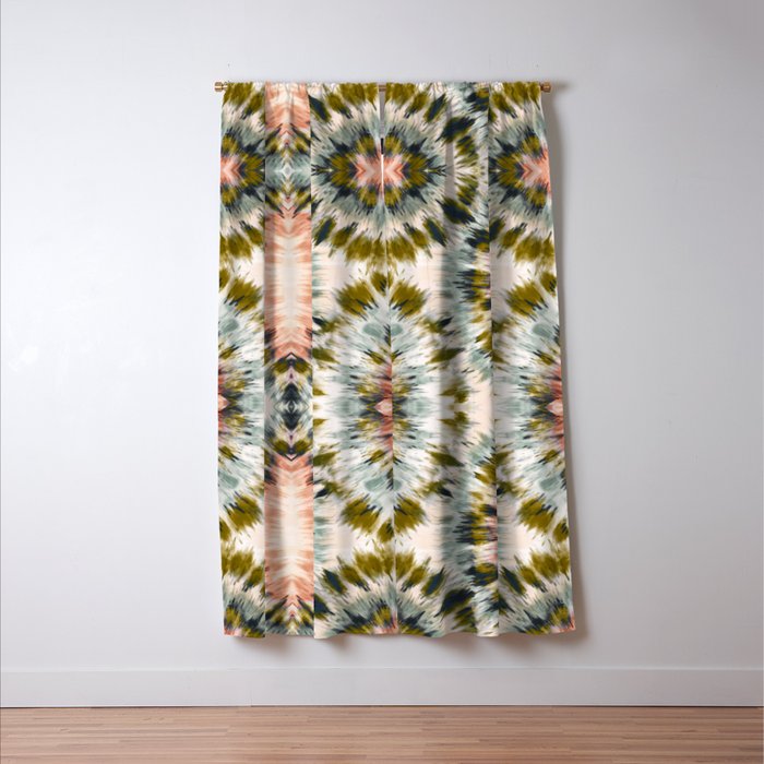 Mosaic tie dye 45B Window Curtain Gallery Image 3