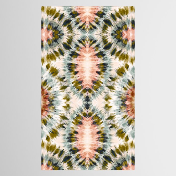 Mosaic tie dye 45B Tablecloth Gallery Image 2