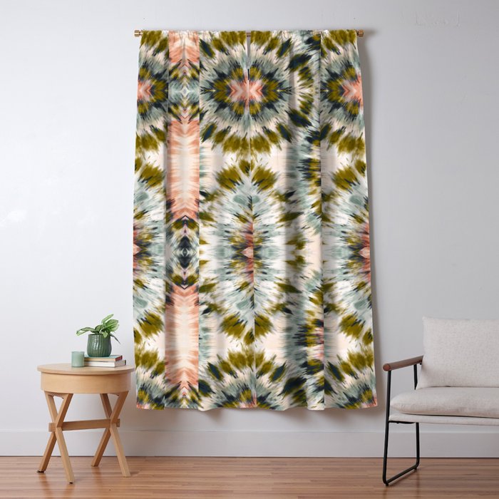 Mosaic tie dye 45B Window Curtain Gallery Image 5