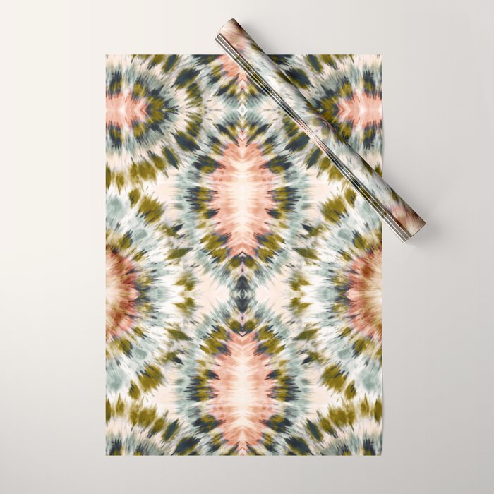 Mosaic tie dye 45B Wrapping Paper Gallery Image 1