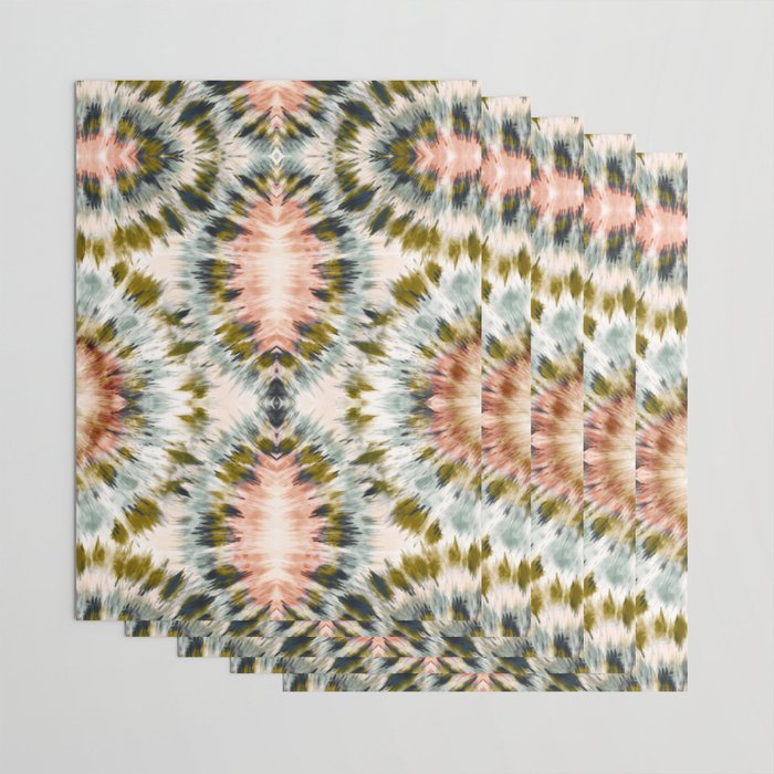 Mosaic tie dye 45B Wrapping Paper Gallery Image 3