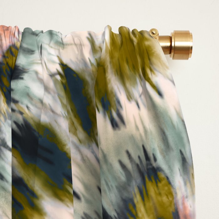 Mosaic tie dye 45B Window Curtain Gallery Image 2