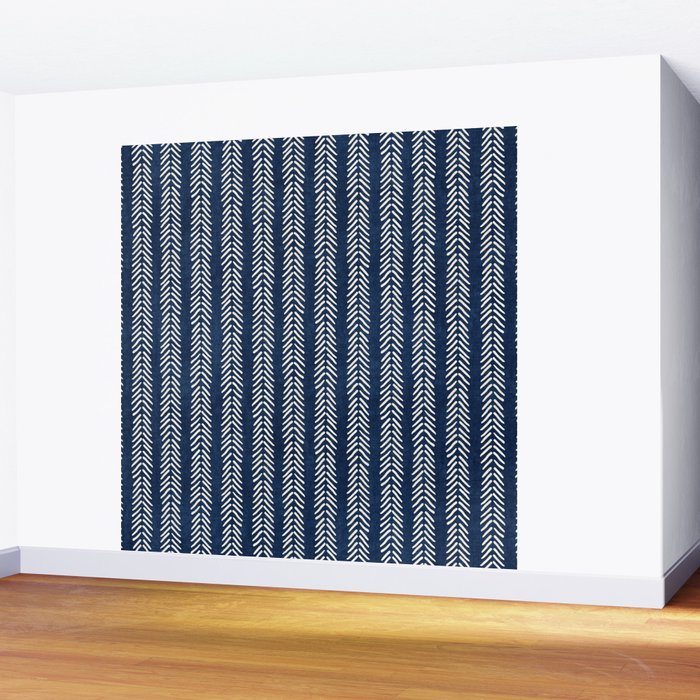 Small Navy Arrowheads Wall Mural Gallery Image 2