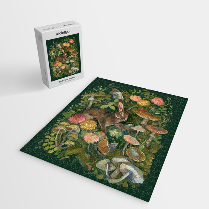 Zinnia Mushroom Garden Jigsaw Puzzle Gallery Image 2