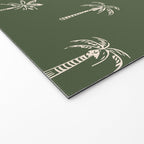 Vintage palm tree beach doodle pattern Welcome Mat Gallery Image 2