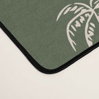 Vintage palm tree beach doodle pattern Desk Mat Gallery Image 4