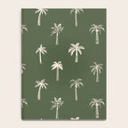 Vintage palm tree beach doodle pattern Notebook Gallery Image 4