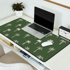 Vintage palm tree beach doodle pattern Desk Mat Gallery Image 2