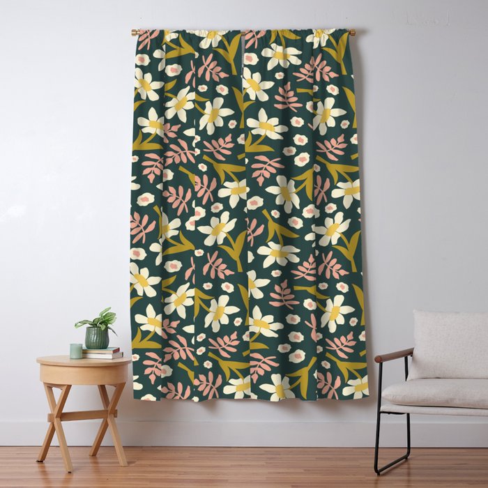 Fall Floral  Window Curtain Gallery Image 1