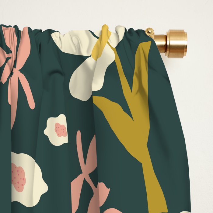 Fall Floral  Window Curtain Gallery Image 2