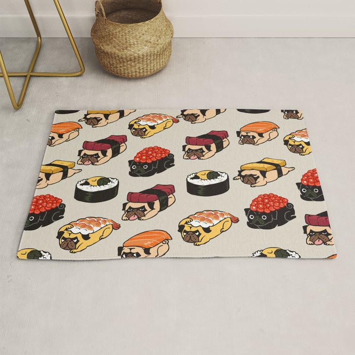 Sushi Pug Rug Gallery Image 1
