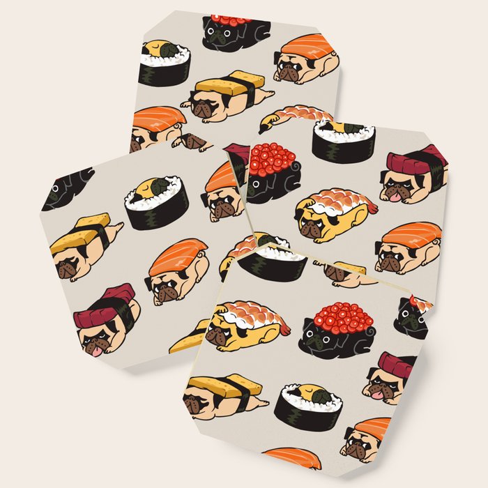 Sushi Pug Coaster Gallery Image 1