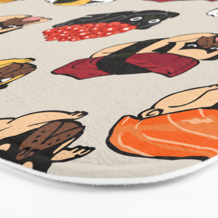 Sushi Pug Bath Mat Gallery Image 3