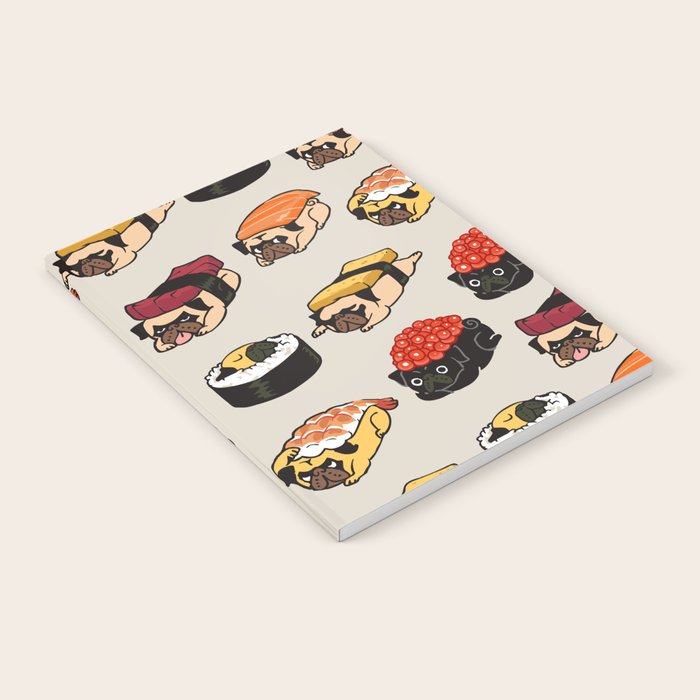 Sushi Pug Notebook Gallery Image 2
