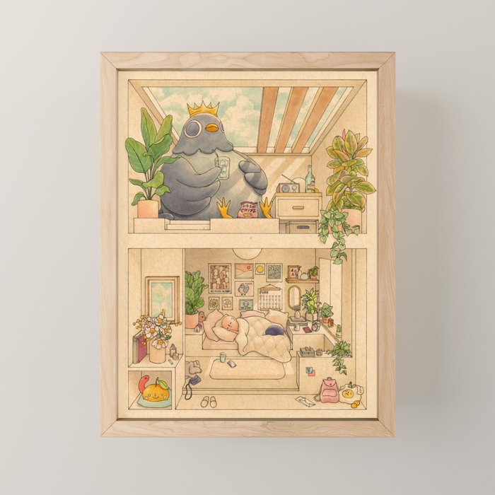 Neighbors Mini Art Print Gallery Image 1