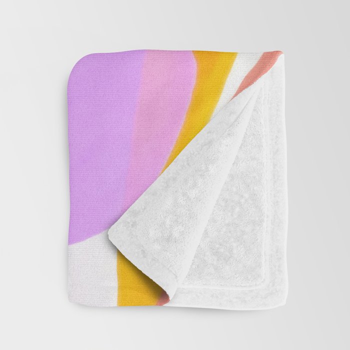 Playful Petals Mid Century Bold Groovy Flower Garden  Throw Blanket Gallery Image 3