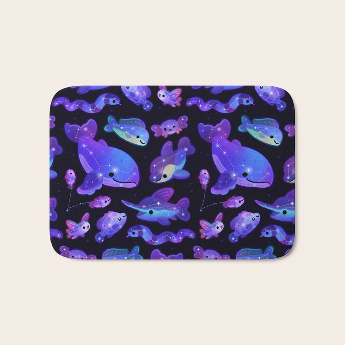 Ocean constellations Bath Mat Gallery Image 1