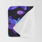 Ocean constellations Throw Blanket Gallery Image 3