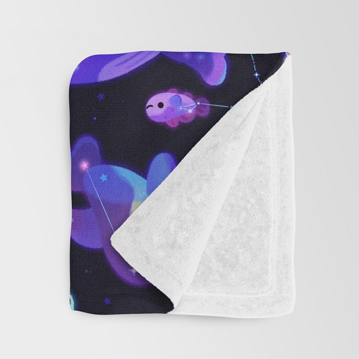 Ocean constellations Throw Blanket Gallery Image 3