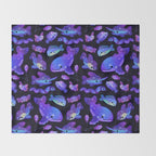 Ocean constellations Throw Blanket Gallery Image 2