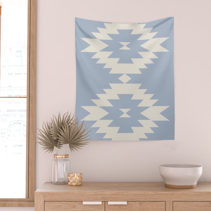 Southwestern Minimalism - Sky Blue Wall Tapestry Gallery Image 2